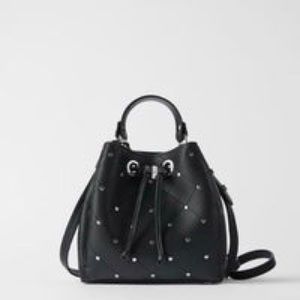 ZARA Faux Leather Bucket Bag
